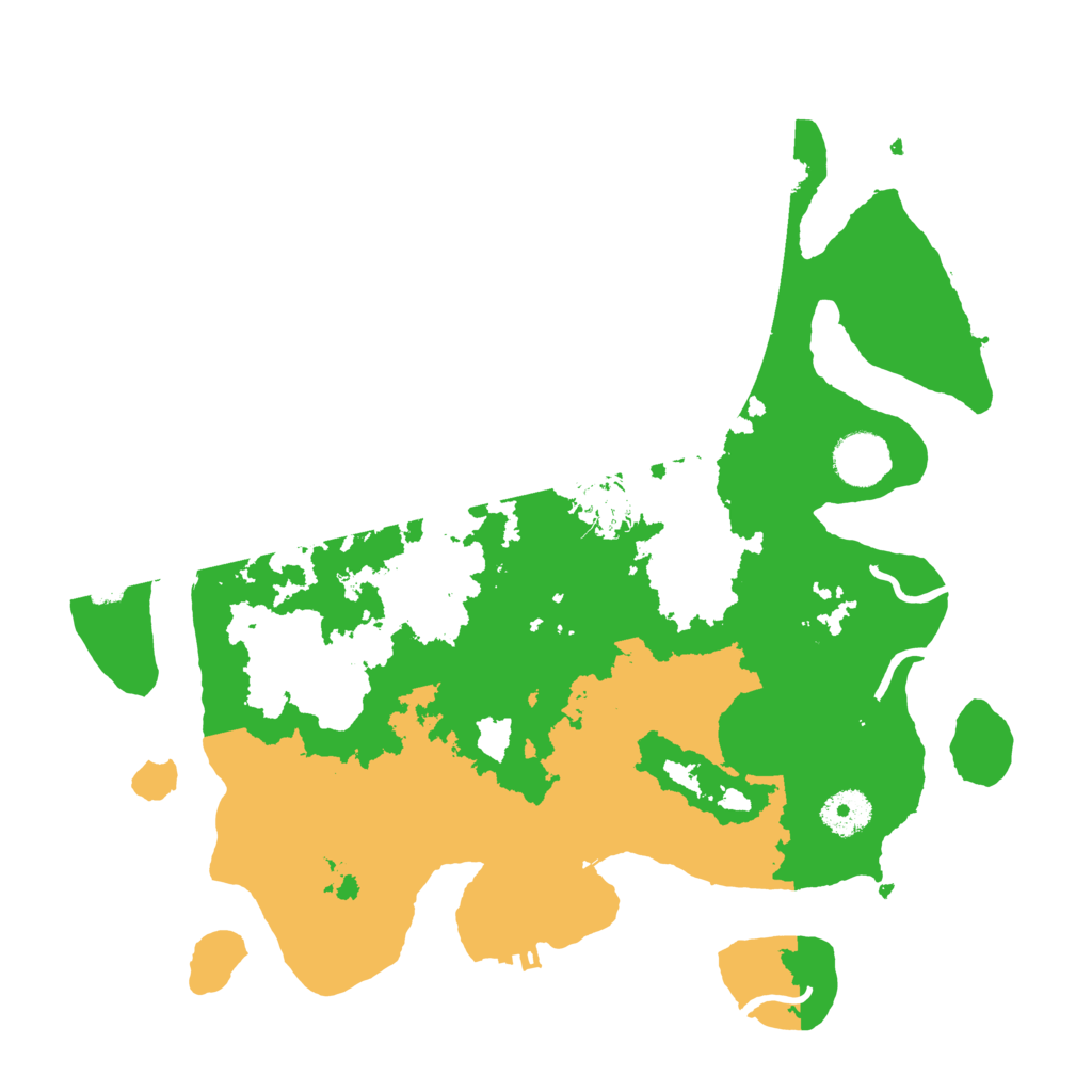 Biome Rust Map: Procedural Map, Size: 3500, Seed: 77720922