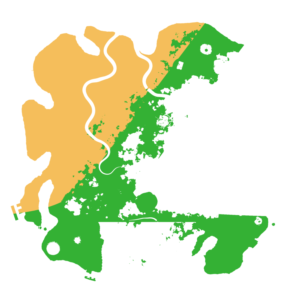 Biome Rust Map: Procedural Map, Size: 3950, Seed: 52921238