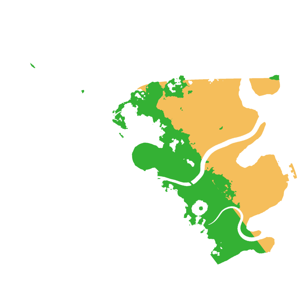Biome Rust Map: Procedural Map, Size: 3000, Seed: 23366