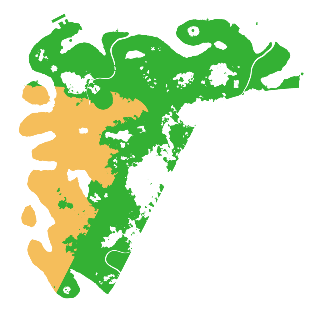 Biome Rust Map: Procedural Map, Size: 4400, Seed: 97283891