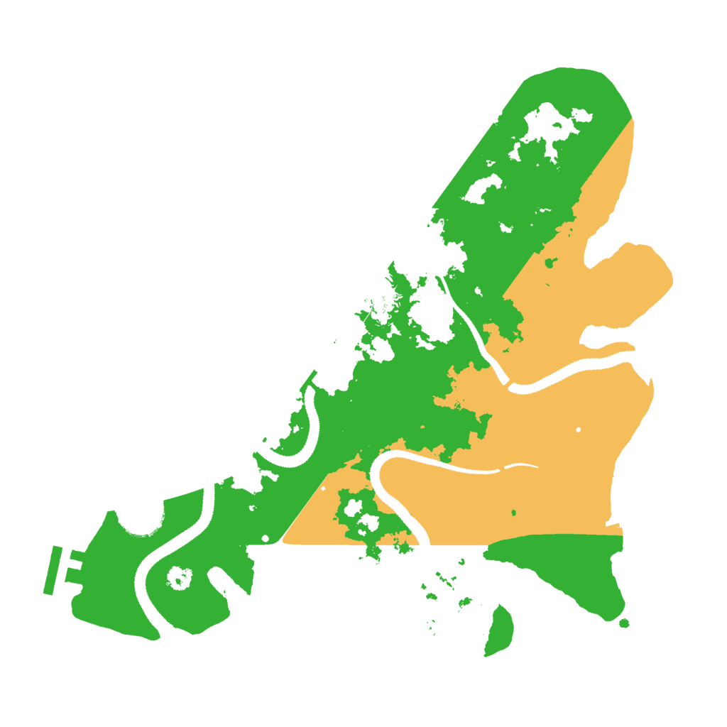 Biome Rust Map: Procedural Map, Size: 3000, Seed: 30412