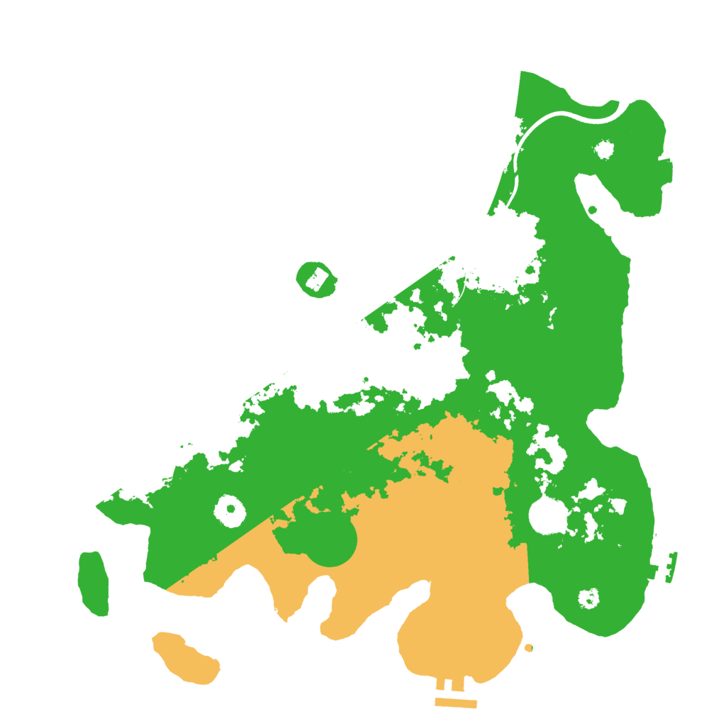 Biome Rust Map: Procedural Map, Size: 3500, Seed: 607391900