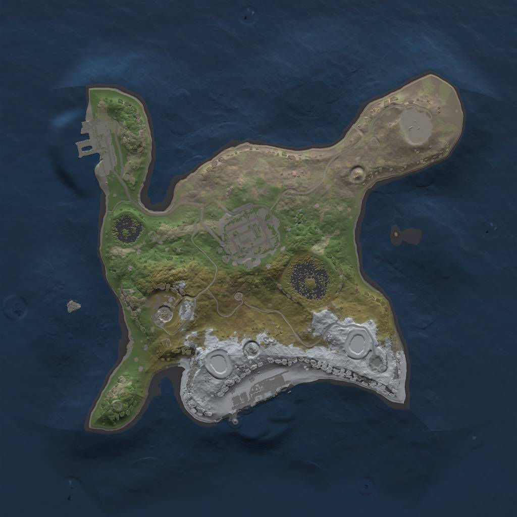 Rust Map: Procedural Map, Size: 2000, Seed: 212, 7 Monuments