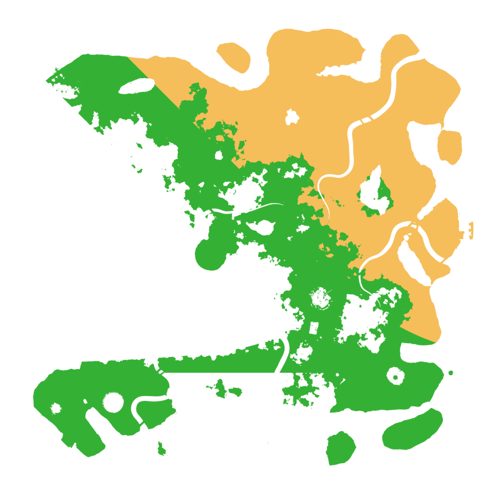 Biome Rust Map: Procedural Map, Size: 4300, Seed: 5099325