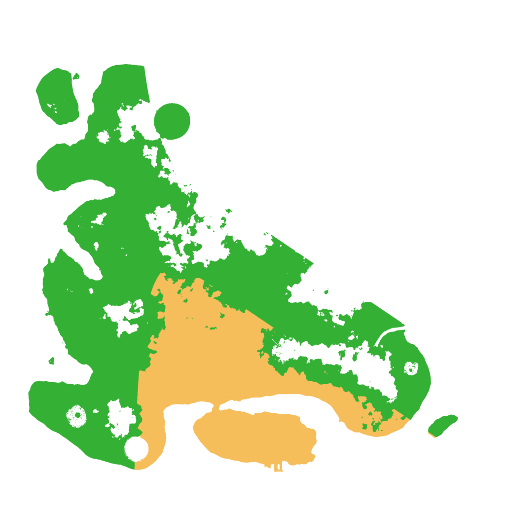 Biome Rust Map: Procedural Map, Size: 3700, Seed: 96937239