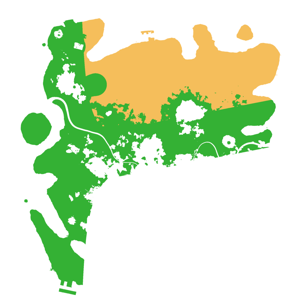 Biome Rust Map: Procedural Map, Size: 3600, Seed: 94367605