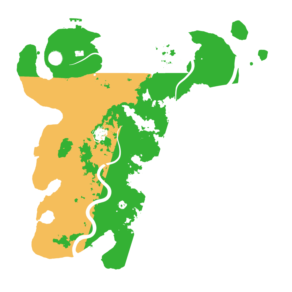Biome Rust Map: Procedural Map, Size: 3600, Seed: 4889773