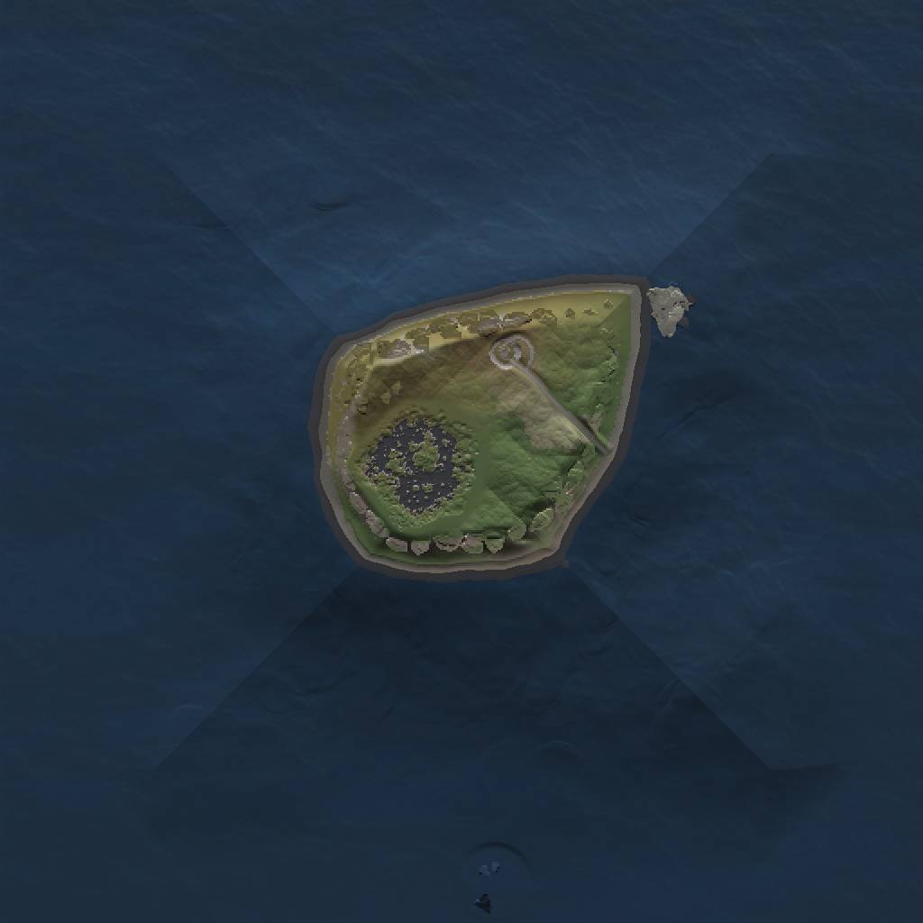 Rust Map: Procedural Map, Size: 1000, Seed: 13816535, 3 Monuments