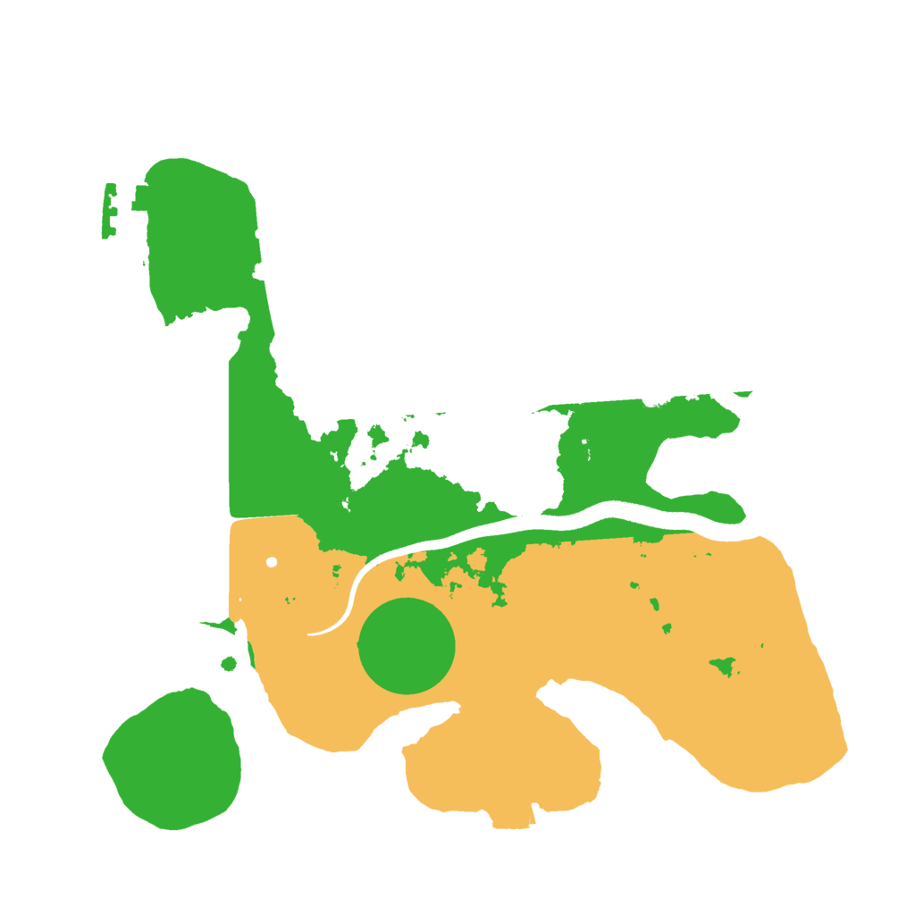 Biome Rust Map: Procedural Map, Size: 2500, Seed: 23301