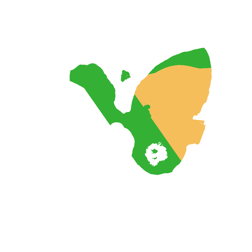 Biome Rust Map: Procedural Map, Size: 1200, Seed: 123411