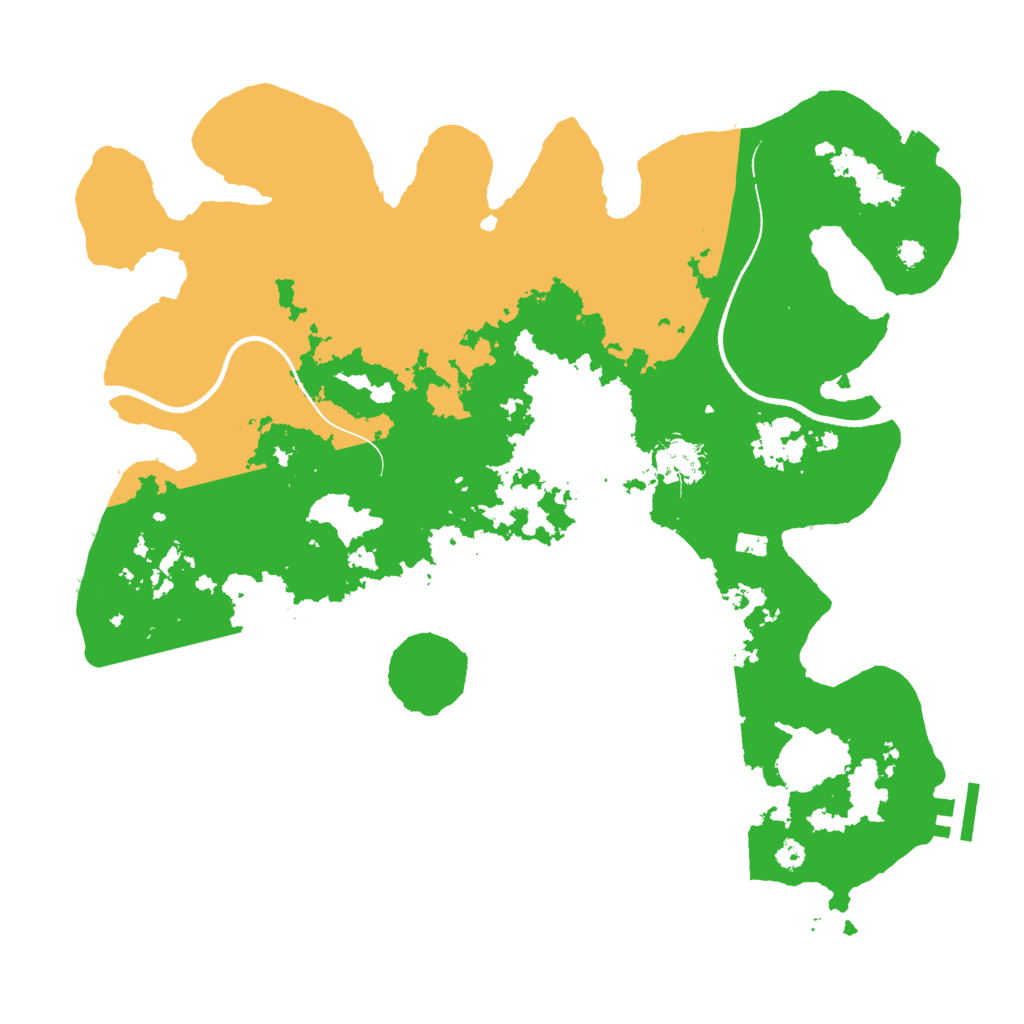 Biome Rust Map: Procedural Map, Size: 3550, Seed: 66987238