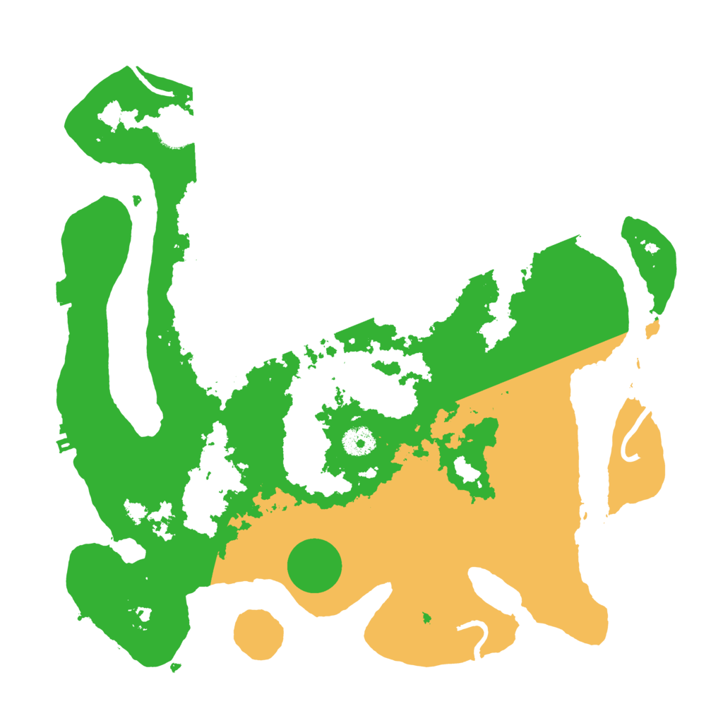 Biome Rust Map: Procedural Map, Size: 3500, Seed: 106834400