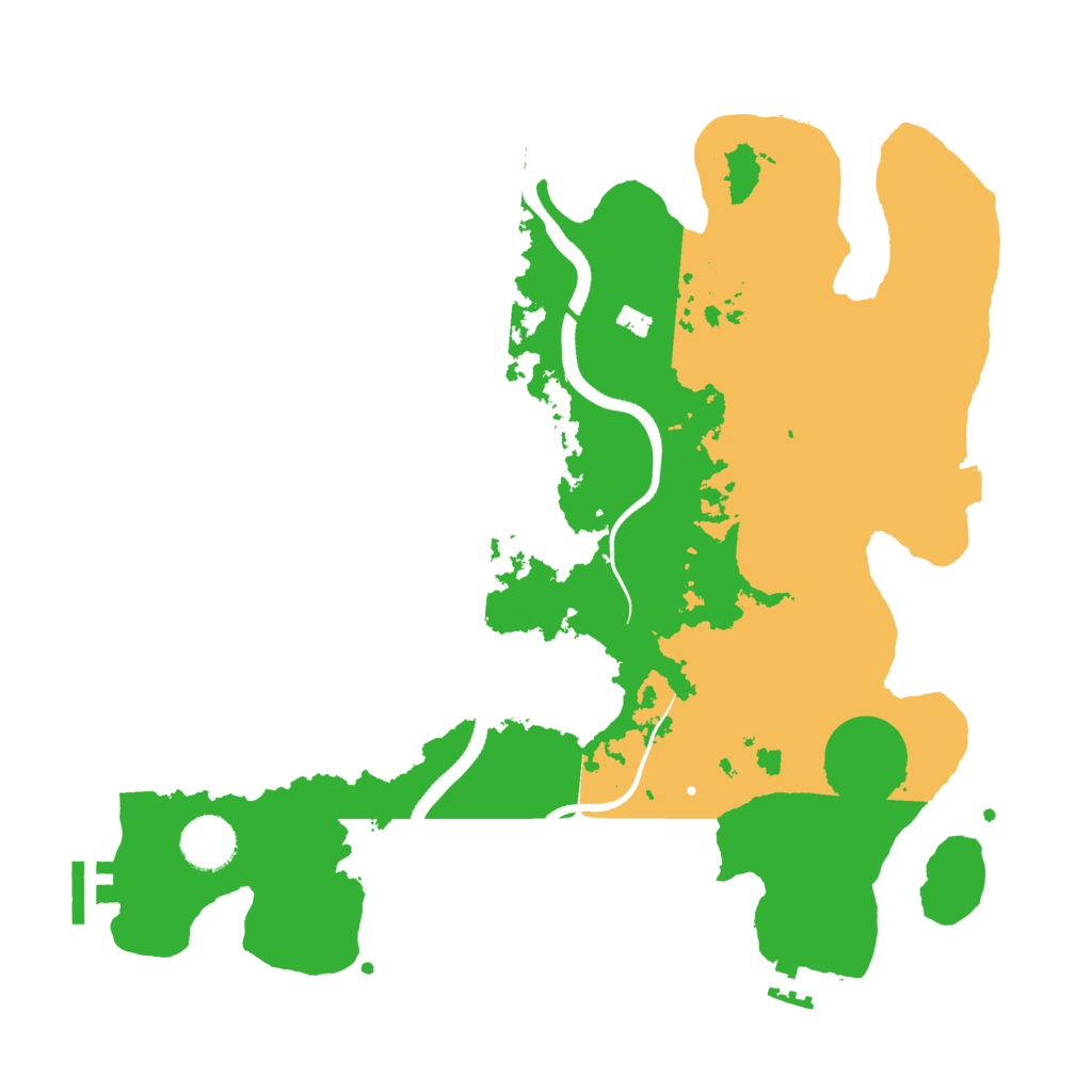 Biome Rust Map: Procedural Map, Size: 3500, Seed: 85895563