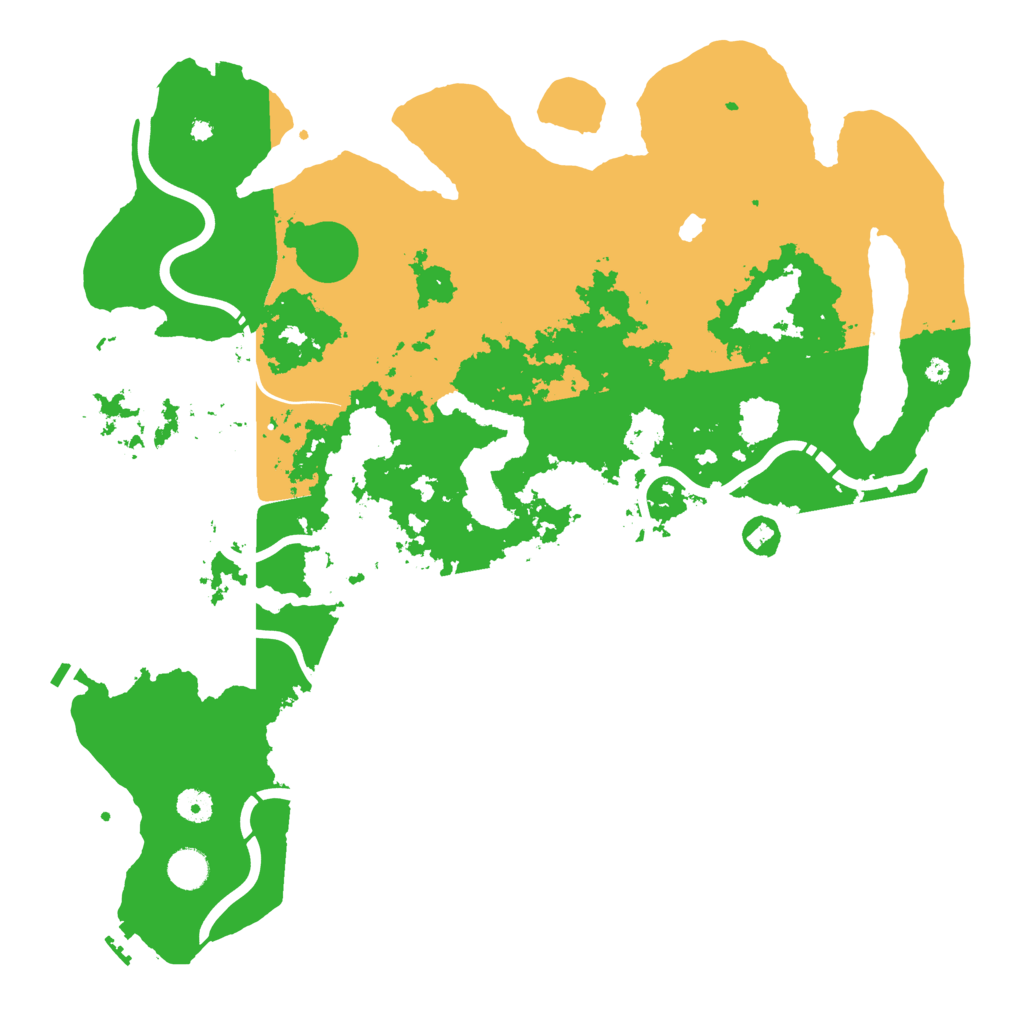 Biome Rust Map: Procedural Map, Size: 4400, Seed: 16728066