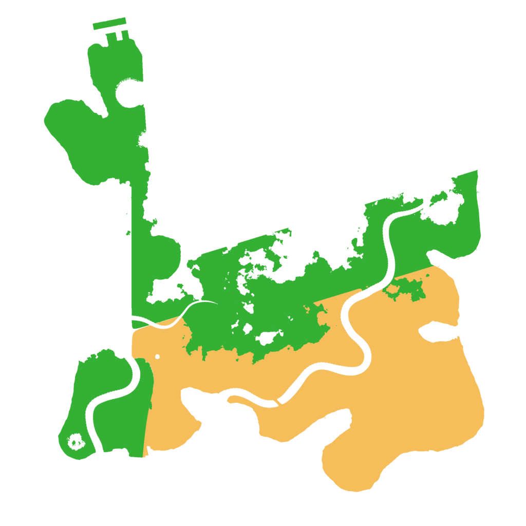 Biome Rust Map: Procedural Map, Size: 3200, Seed: 56656