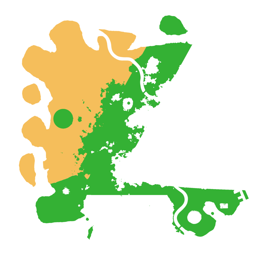 Biome Rust Map: Procedural Map, Size: 3500, Seed: 1214091842