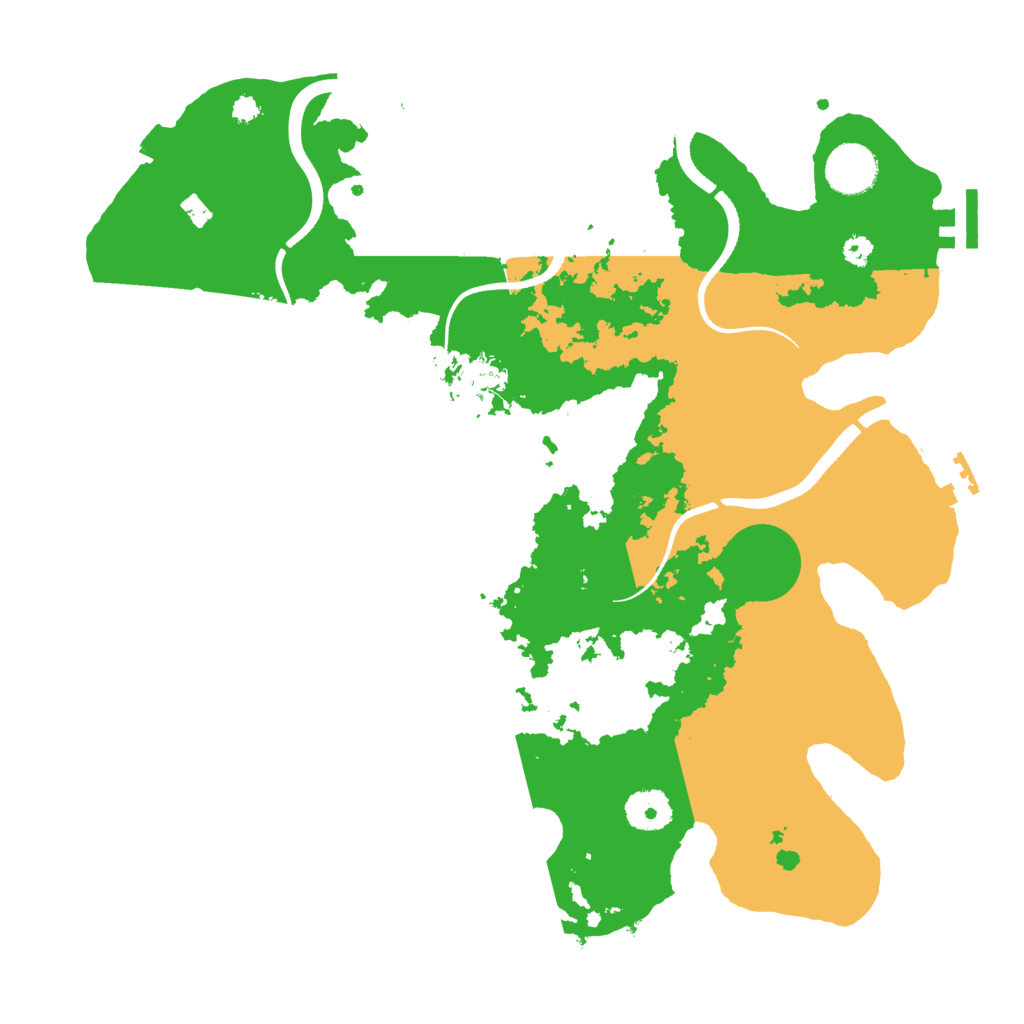 Biome Rust Map: Procedural Map, Size: 3500, Seed: 62517454