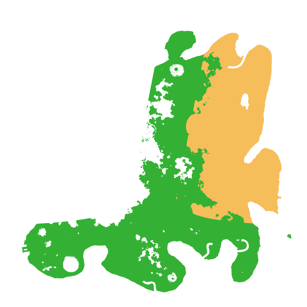Biome Rust Map: Procedural Map, Size: 3450, Seed: 99035166
