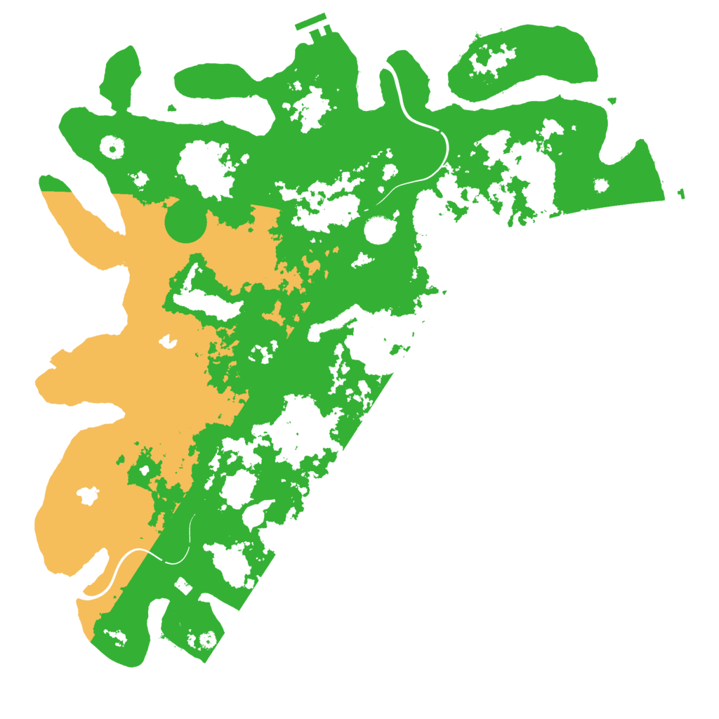 Biome Rust Map: Procedural Map, Size: 4500, Seed: 180708680