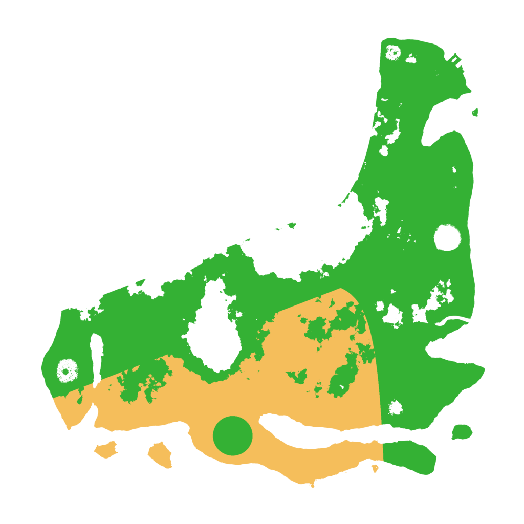 Biome Rust Map: Procedural Map, Size: 3500, Seed: 88874377