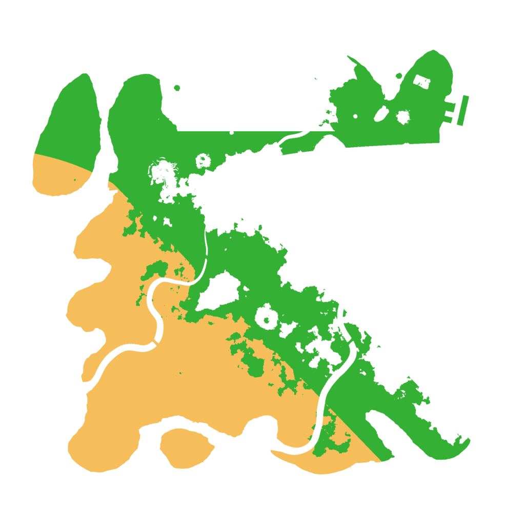 Biome Rust Map: Procedural Map, Size: 3500, Seed: 23263254