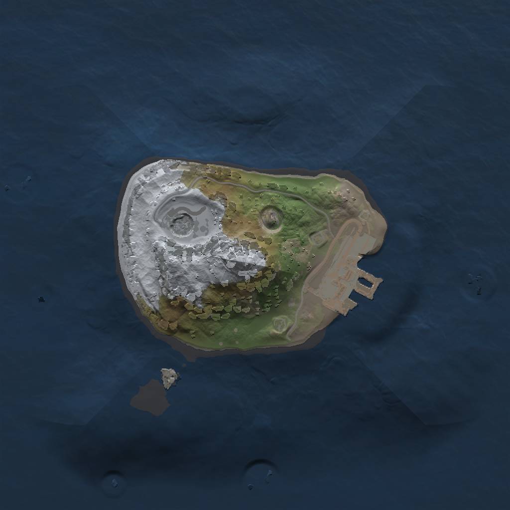 Rust Map: Procedural Map, Size: 1350, Seed: 12, 5 Monuments