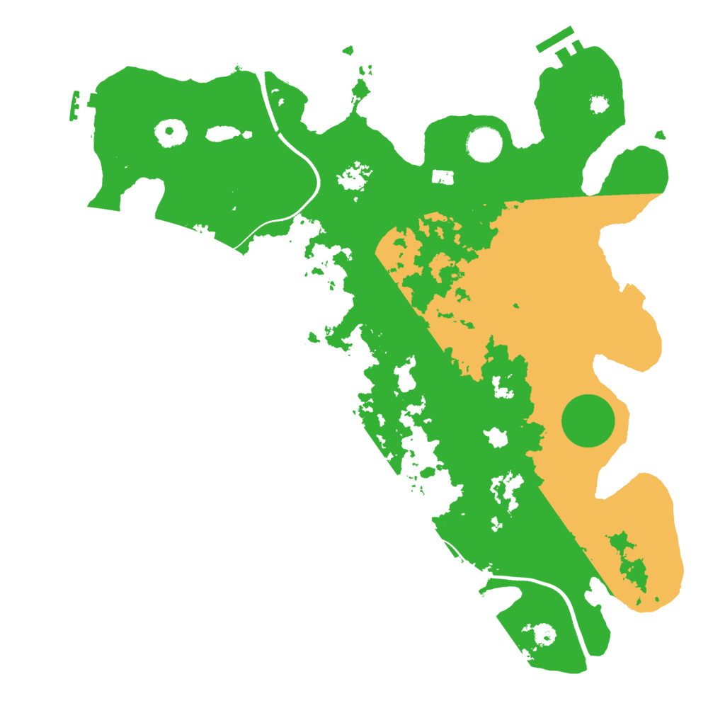 Biome Rust Map: Procedural Map, Size: 3600, Seed: 23708635