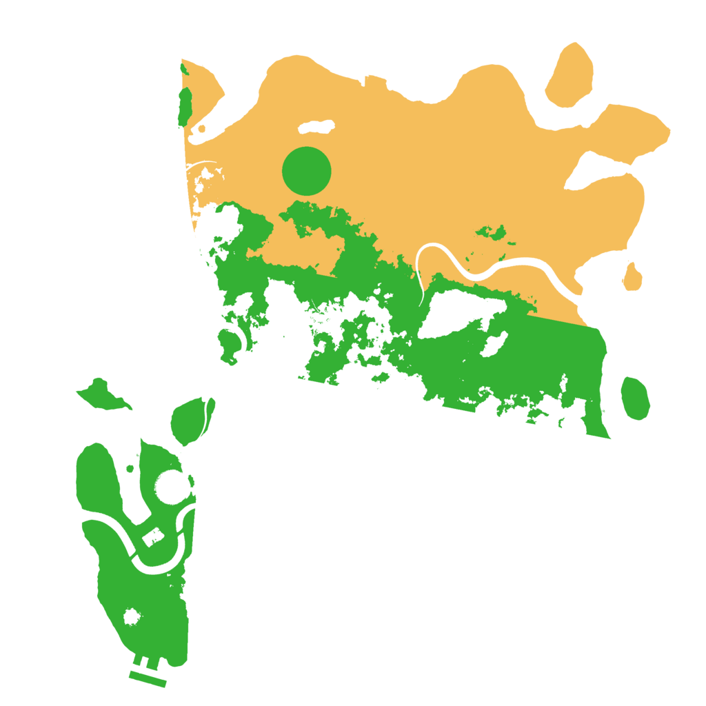 Biome Rust Map: Procedural Map, Size: 3800, Seed: 70424004