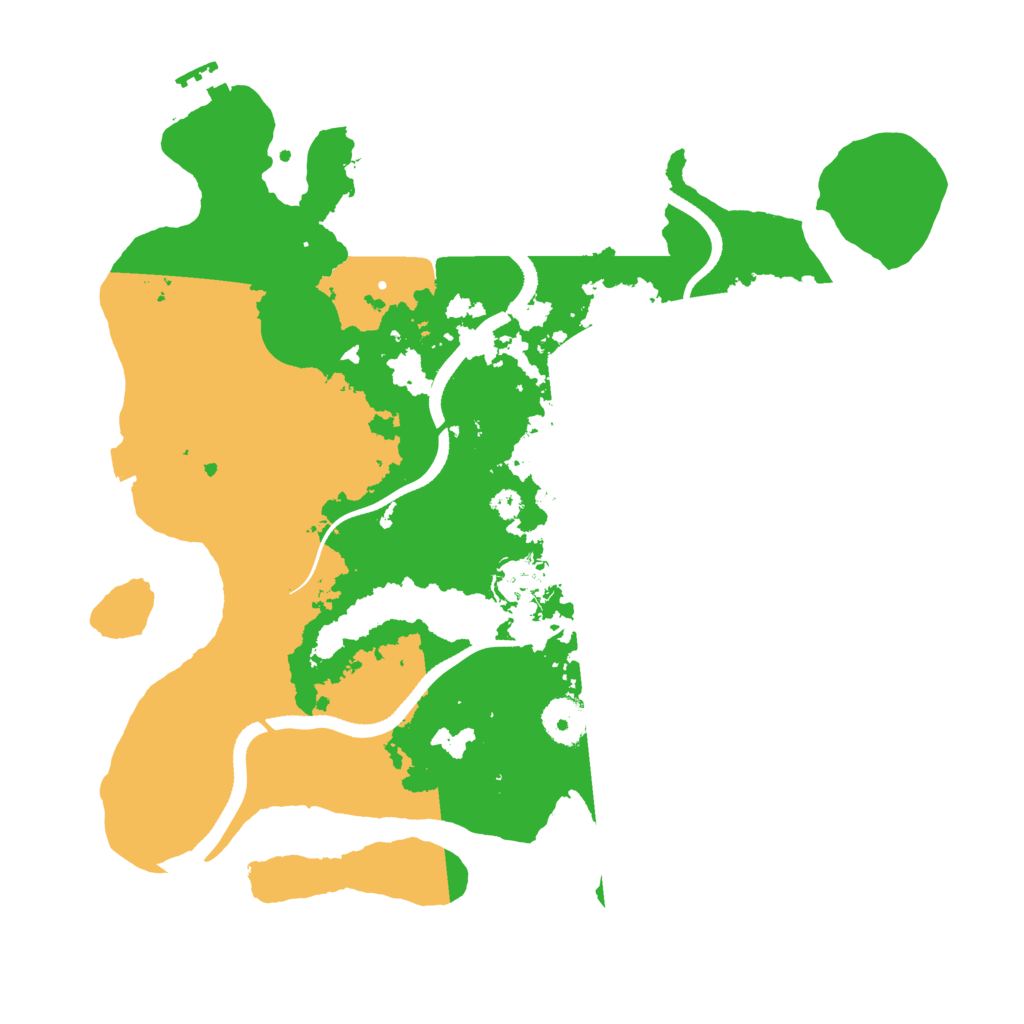 Biome Rust Map: Procedural Map, Size: 3500, Seed: 69789937