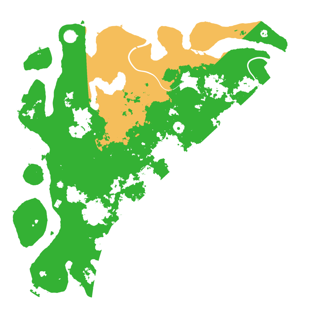 Biome Rust Map: Procedural Map, Size: 4300, Seed: 80634