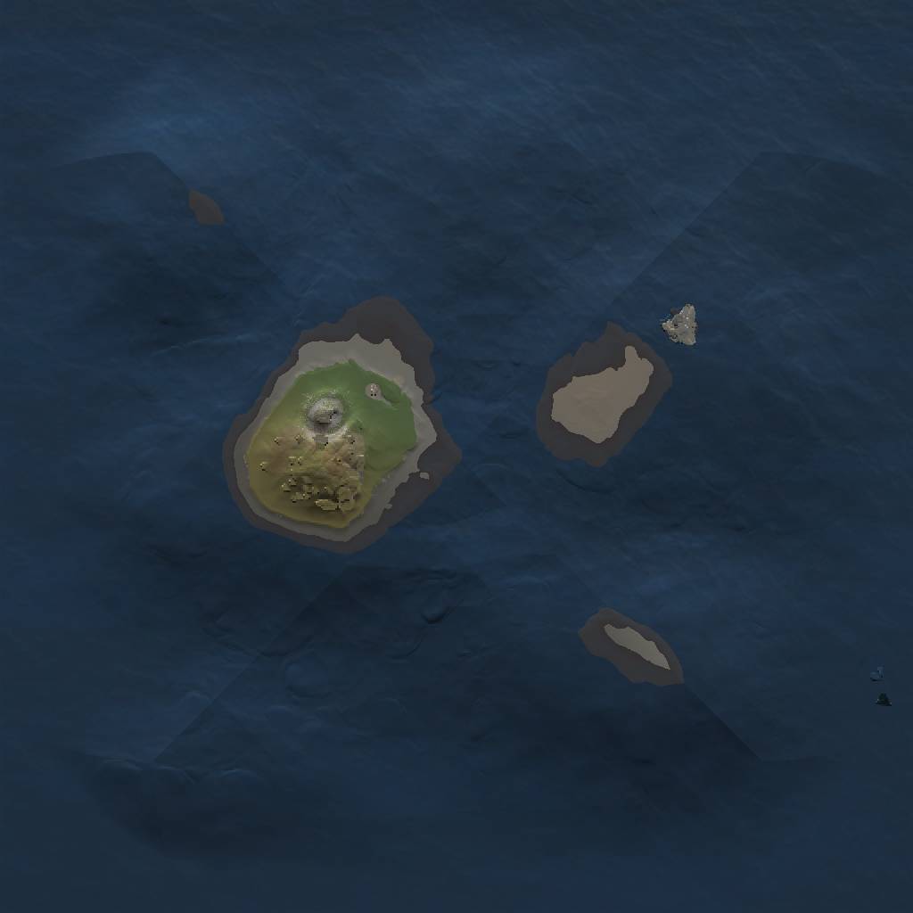 Rust Map: Procedural Map, Size: 1250, Seed: 1008082943, 3 Monuments