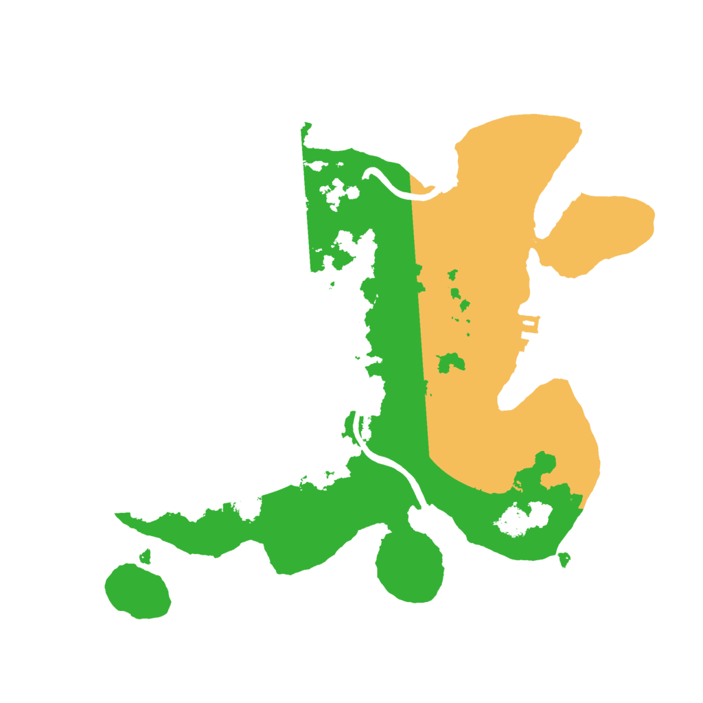 Biome Rust Map: Procedural Map, Size: 2500, Seed: 7455432