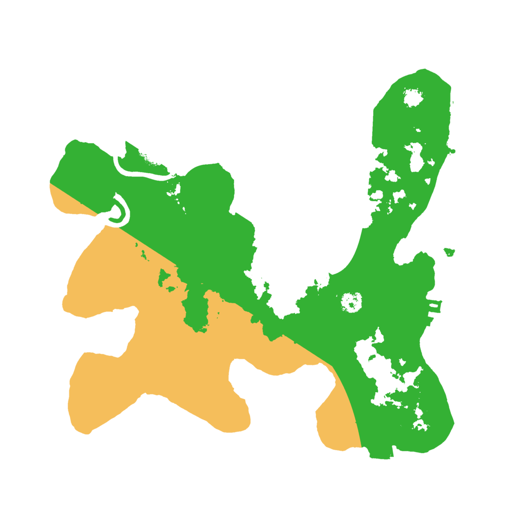 Biome Rust Map: Procedural Map, Size: 2500, Seed: 717990082
