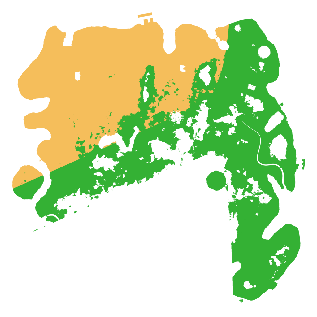 Biome Rust Map: Procedural Map, Size: 4500, Seed: 1799356155