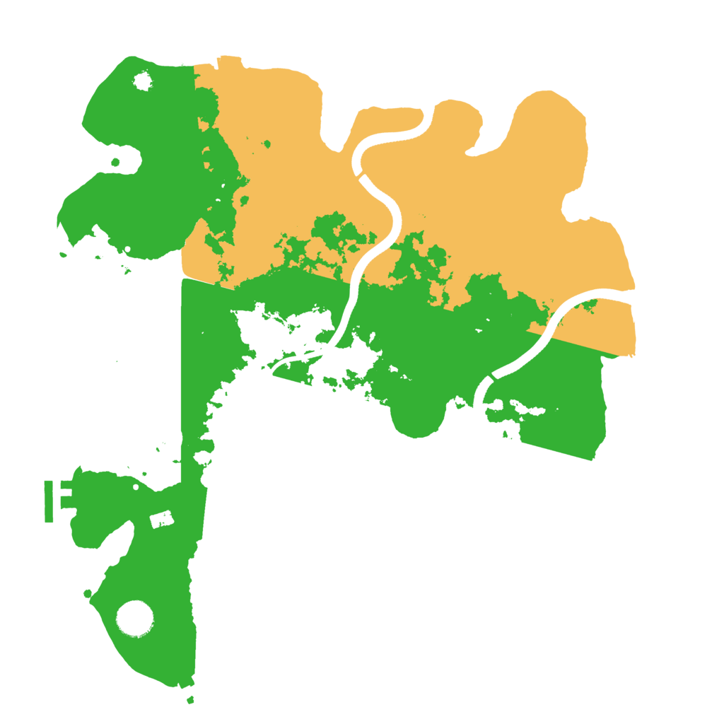 Biome Rust Map: Procedural Map, Size: 3500, Seed: 861835