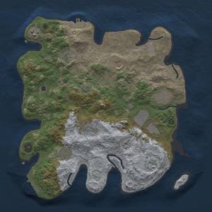 Thumbnail Rust Map: Procedural Map, Size: 3500, Seed: 861835, 15 Monuments