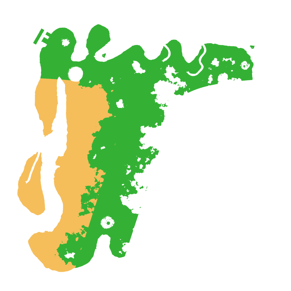 Biome Rust Map: Procedural Map, Size: 3500, Seed: 84299536