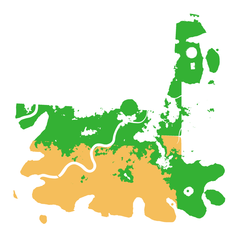 Biome Rust Map: Procedural Map, Size: 3900, Seed: 40992203