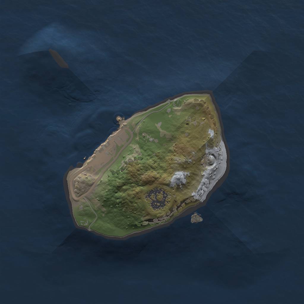 Rust Map: Procedural Map, Size: 1400, Seed: 729308919, 4 Monuments