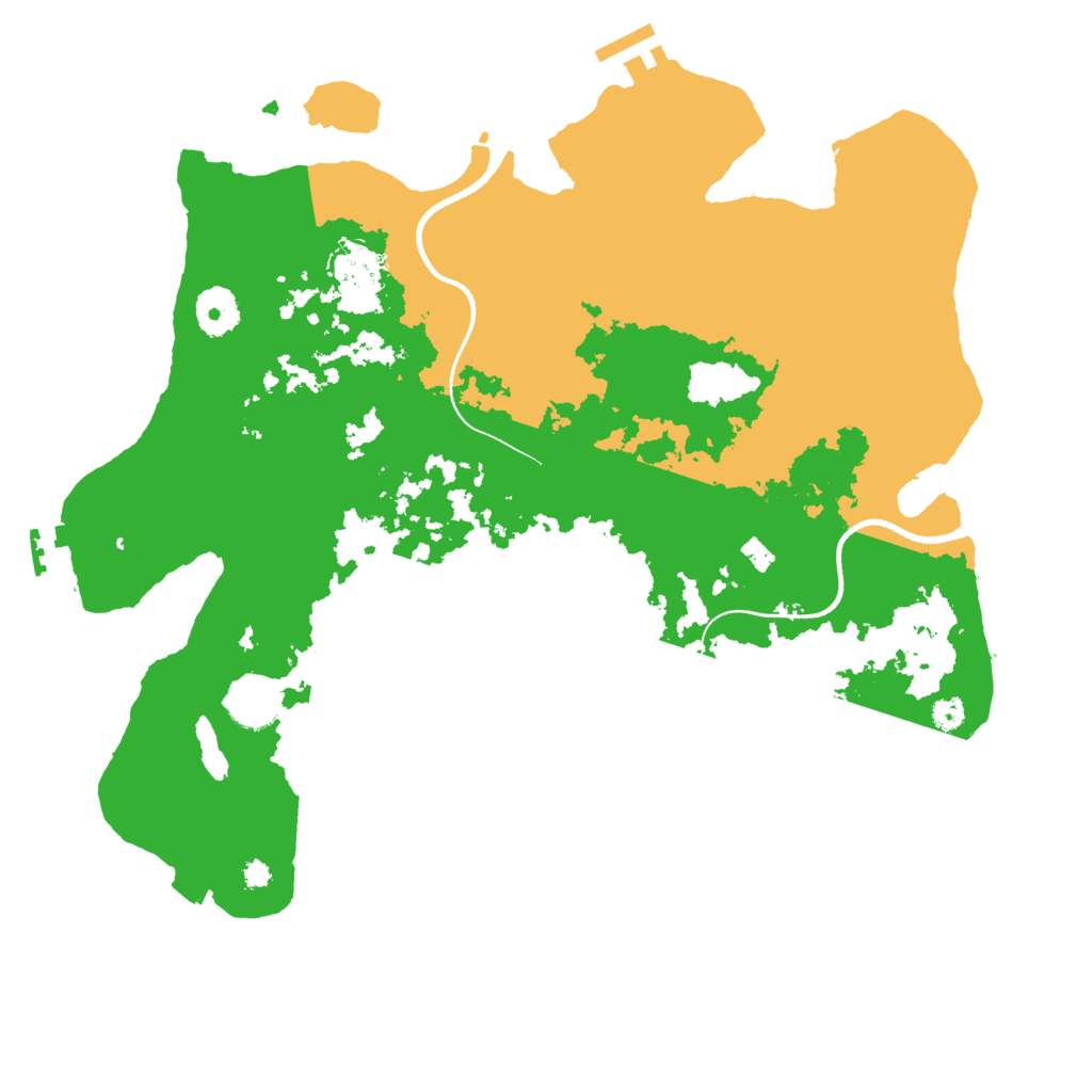 Biome Rust Map: Procedural Map, Size: 3550, Seed: 34740031