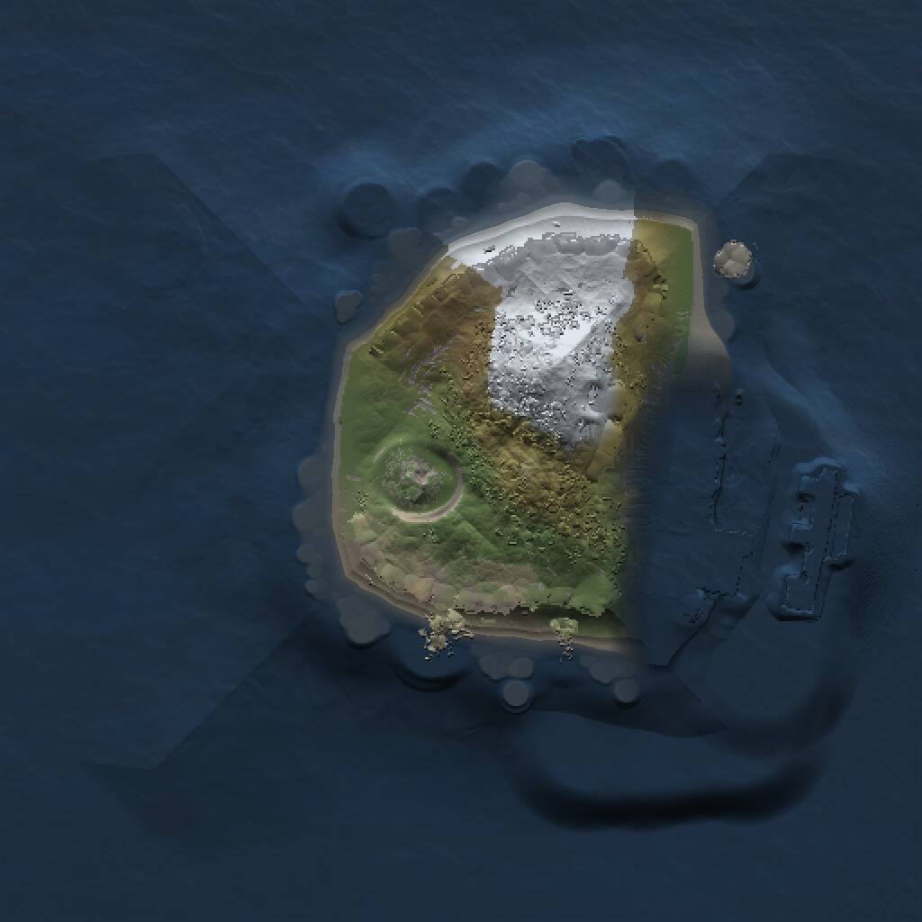 Rust Map: Procedural Map, Size: 1000, Seed: 2041804494, 2 Monuments