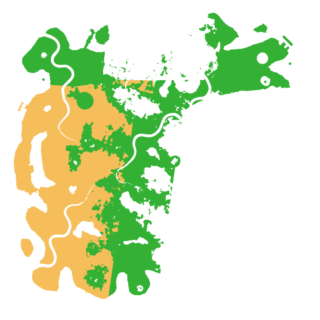 Biome Rust Map: Procedural Map, Size: 5000, Seed: 444619483