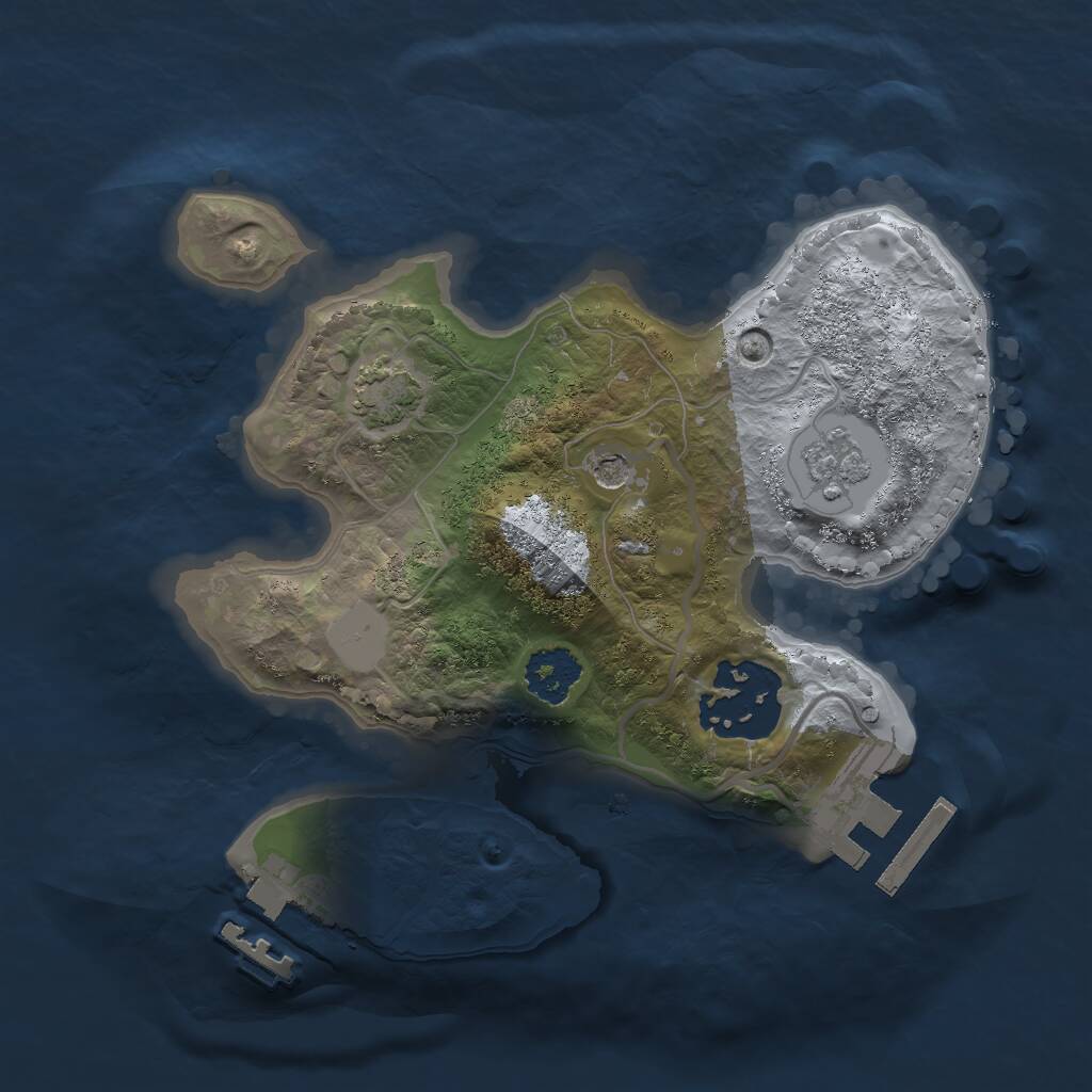 Rust Map: Procedural Map, Size: 2000, Seed: 1730010139, 7 Monuments
