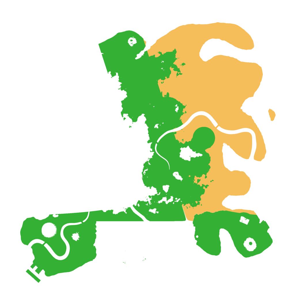 Biome Rust Map: Procedural Map, Size: 3500, Seed: 3877622