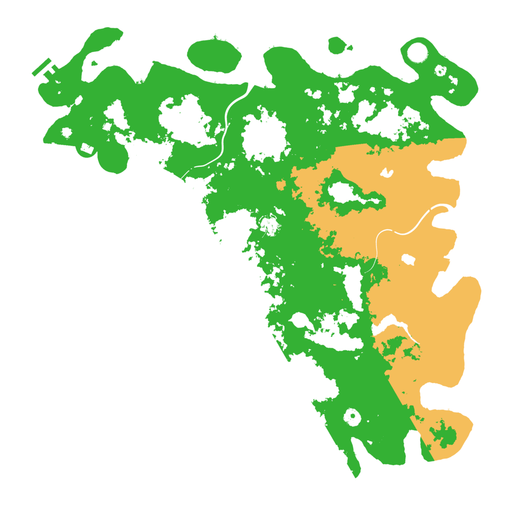 Biome Rust Map: Procedural Map, Size: 4500, Seed: 19191999
