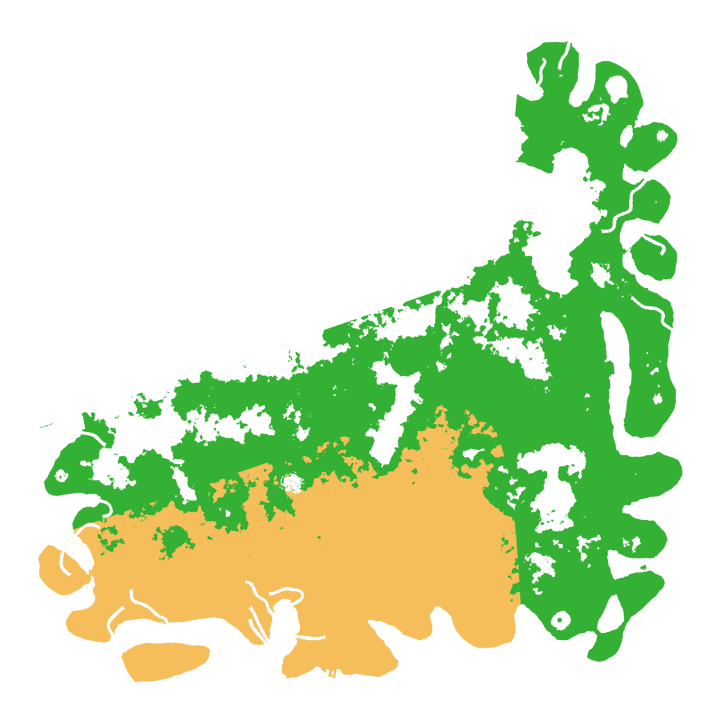 Biome Rust Map: Procedural Map, Size: 6000, Seed: 1043029531