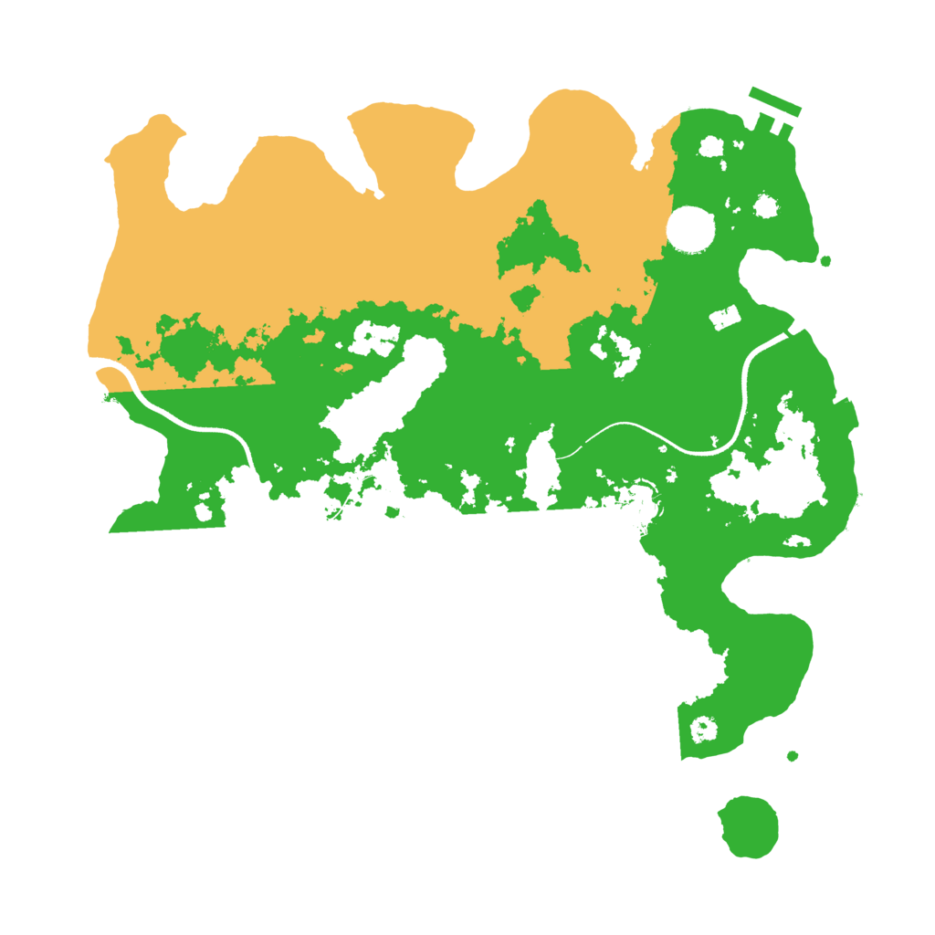 Biome Rust Map: Procedural Map, Size: 3500, Seed: 1245150792