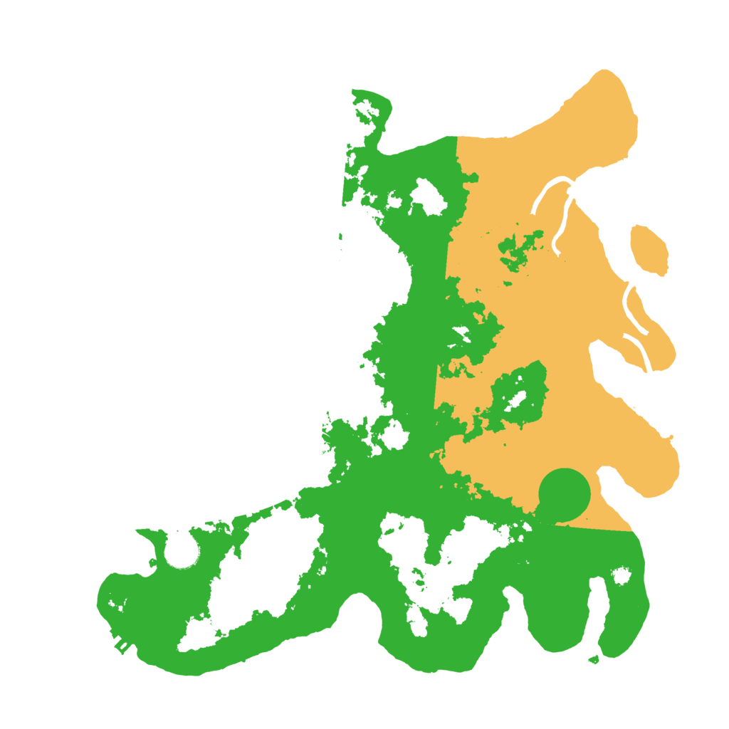 Biome Rust Map: Procedural Map, Size: 3700, Seed: 48026540