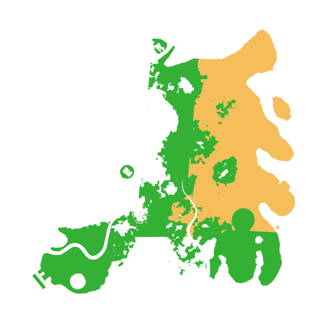 Biome Rust Map: Procedural Map, Size: 3700, Seed: 48026540
