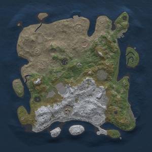 Thumbnail Rust Map: Procedural Map, Size: 3500, Seed: 913313468, 16 Monuments